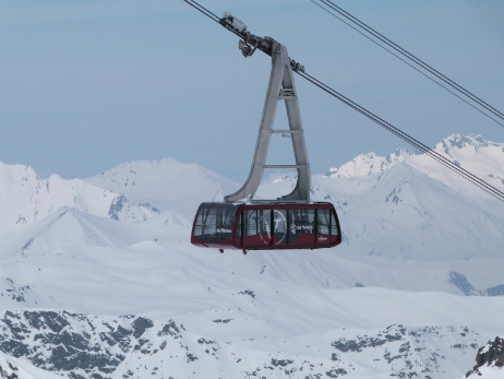 Cime de Caron cable car, Val Thorens