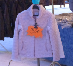 Fleece on sale, Val Thorens market