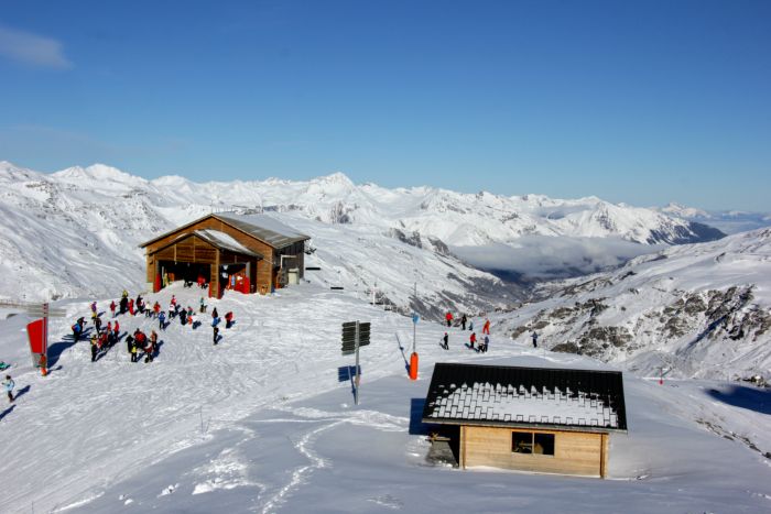 View from the top of La Moutiere, Val Thorens
